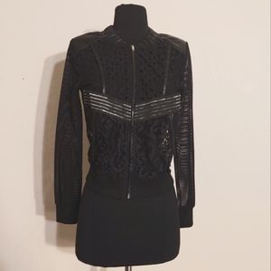 Vintage 90s Lace Zip-up